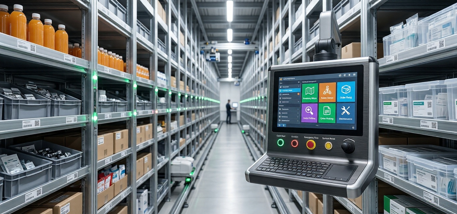 Smart refrigeration control panel in a cold storage warehouse